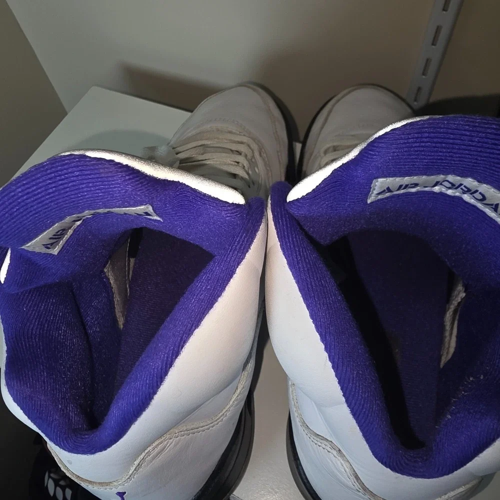Nike Air Jordan 5 Retro‎ Dark Concord White Purple DD0587-141 Men's 7.5